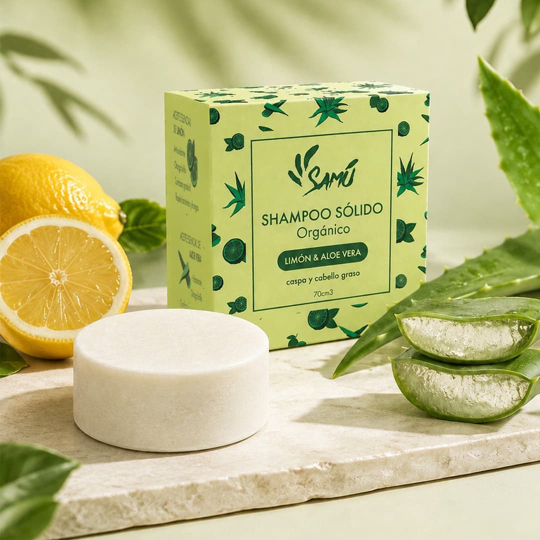 Shampoo Sólido — Limón & Aloe Vera